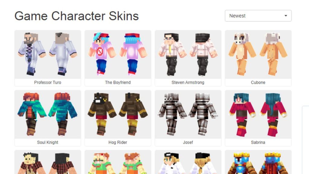 Custom skin compiler for Minecraft